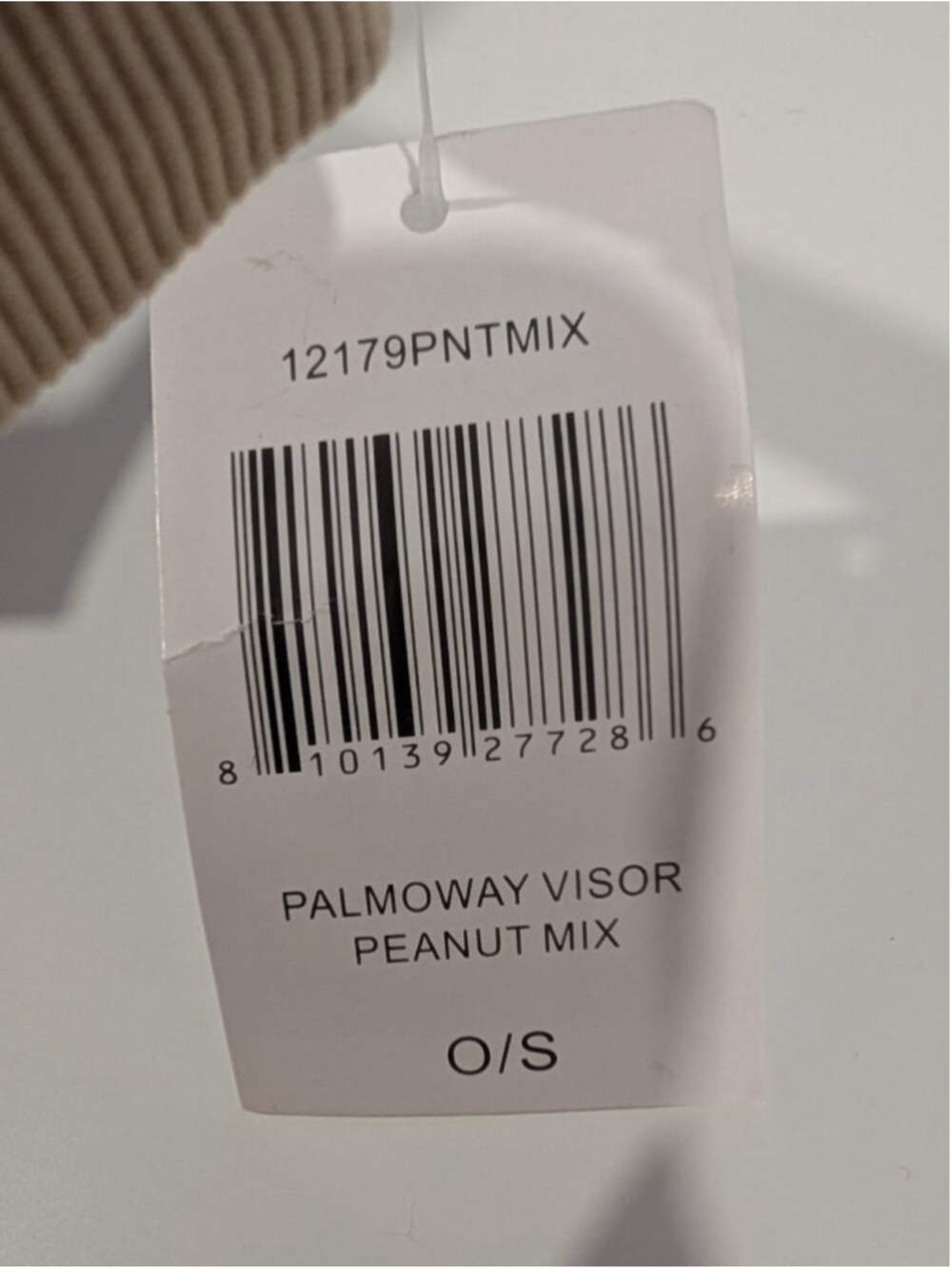 Eric Javits | Palmoway UPF 50+ Woven Visor In Peanut Mix - Picture 7 of 13